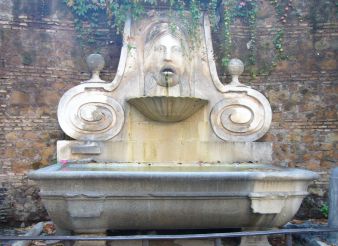 Fountain of the Mask on Via Giulia, Rome