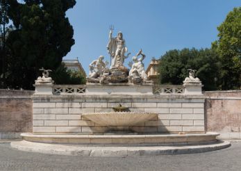 Fountain of Neptune on Piazza del Popolo, Rome