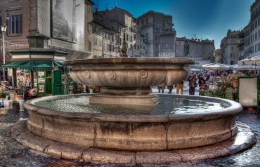 Fountain on Campo de’ Fiori, Rome
