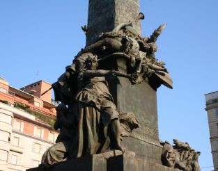 Памятник пяти дням, Милан