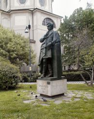Statue of Carlo Porta in the Verziere, Milan
