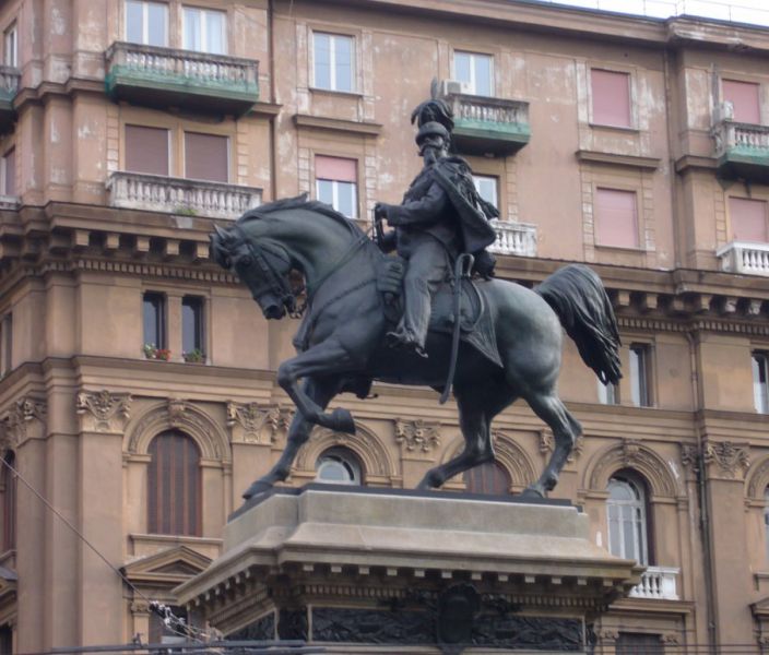 Naples, Monument to Vittorio Emanuele II, Bovio square - Roma