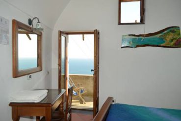 Двухместный номер с 1 кроватью, балконом и видом на море